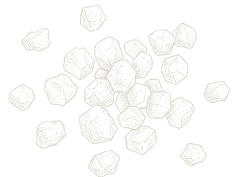 Ikona rysowana przedstawiająca ziarna soli